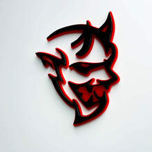 Emblema Paraurti 3D Stile Demon per Dodge Charger Challenger_2