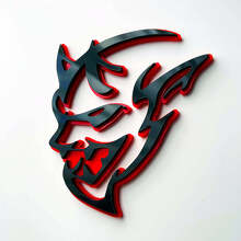 Emblema Paraurti 3D Stile Demon per Dodge Charger Challenger_3