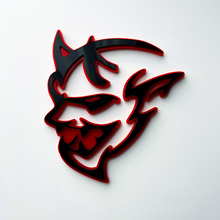 Dodge Demon 3D Badge Fender Badge Emblema Rosso vs Nero 1
 4