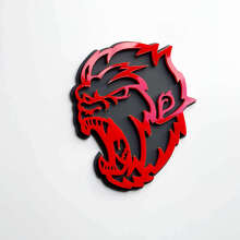 Angry Yeti Sasquatch Bigfoot 3D Distintivi Paraurti Emblema 3 2