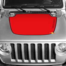 Adesivo Vinile con Contorno Rosso per Cofano Jeep Wrangler_3