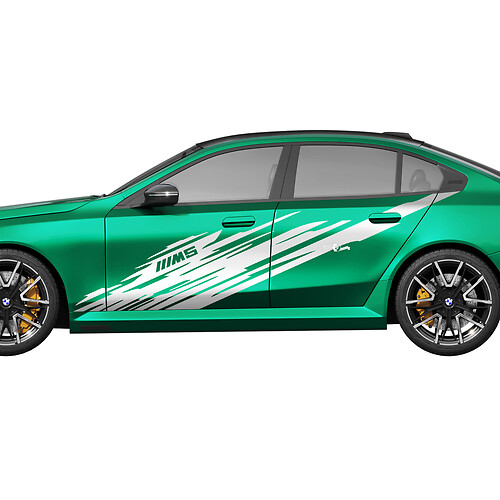 Kit decalcomanie laterali M5 Splash Racing per BMW Serie 5 G60 M5 G90 - Adesivi in ​​vinile SupDec Graphix
