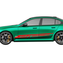 Kit decalcomanie da corsa a strisce moderne laterali per BMW Serie 5 G60 M5 G90 - Adesivi in ​​vinile SupDec Graphix
 3