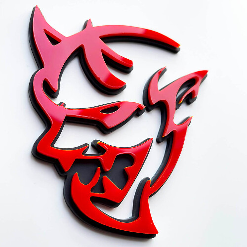 Distintivo 3D Personalizzato Demon Dodge Charger Challenger Emblemi Passaruota Emblema 3