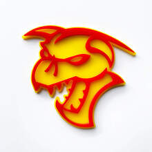Demon 3D Distintivo Paraurti Distintivi Emblema 3 4