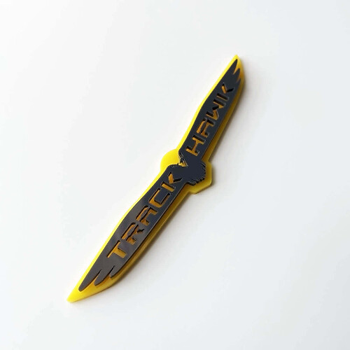 Distintivo 3D Trackhawk Emblema Personalizzato Parafango 2 per Jeep Trackhawk