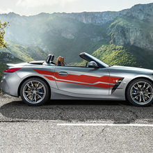 Adesivo decalcomania in vinile con strisce per porte laterali adatto alla BMW Z4
 4