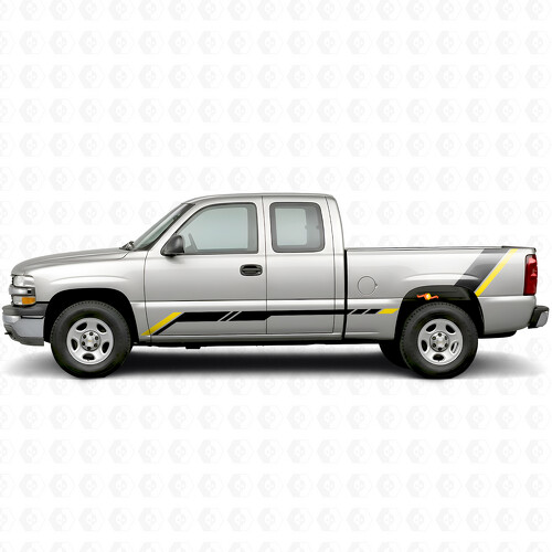 Strisce in Vinile Decorativo alzate per Porta e Fiancata per Chevrolet Silverado 1500 GMT800 1999-2007_1