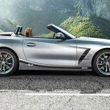 Kit adesivo in vinile a strisce per sottoporta stile M per BMW Z4_2