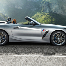 Adesivo decalcomania in vinile con strisce laterali per porta M Stripes adatto alla BMW Z4
 3
