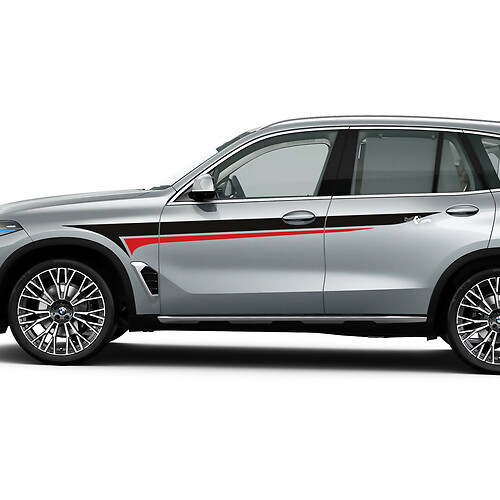 Kit di decalcomanie a strisce per porte laterali Accent Racing per BMW X5 G05
