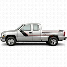Strisce Viniliche Decorazione Superiori a Spazzata per Porta e Fiancata per Chevrolet Silverado 1500 GMT800 1999-2007_2