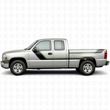 Strisce Viniliche Decorazione Superiori a Spazzata per Porta e Fiancata per Chevrolet Silverado 1500 GMT800 1999-2007_4