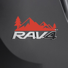 Adesivo decalcomania alberi montagne sul distintivo posteriore Toyota Rav4 2
 2