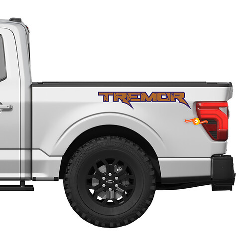 Adesivo decalcomania Tremor Ford F-150 - Stile Raptor con grafica in vinile di contorno

