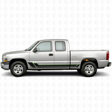 Strisce Viniliche Angular Outline per Portiera e Pannello Battitacco per Chevrolet Silverado 1500 GMT800 1999-2007_4