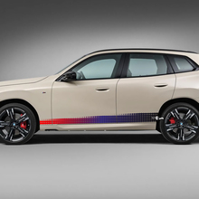 Kit decalcomanie M per strisce sfumate per porta laterale BMW X3 2024 - Grafica in vinile personalizzata per G01 e F25
 2