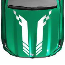 Decalcomania per parabrezza a scacchi Racing con logo M per BMW Serie 5 G60 M5 G90
 3