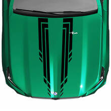 Decalcomania per cofano a quadretti L Stripes Racing per BMW Serie 5 G60 M5 G90
 4