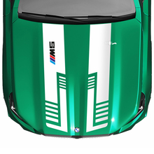 Decalcomania per cofano a strisce con bandiera a scacchi o effetto stroboscopico per BMW Serie 5 G60 M5 G90
 3