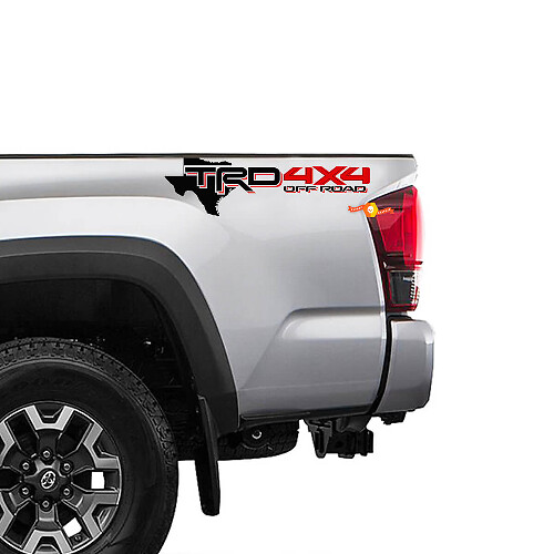 Adesivi laterali in vinile TRD 4x4 Off Road Texas Edition per Toyota Tacoma Tundra
