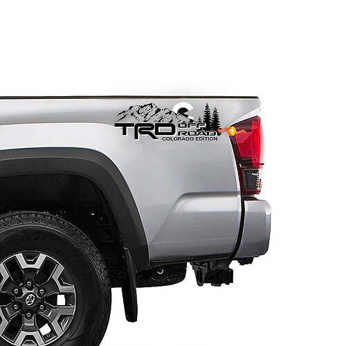 Adesivi laterali in vinile stile TRD Off Road Colorado Edition per Toyota Tacoma Tundra