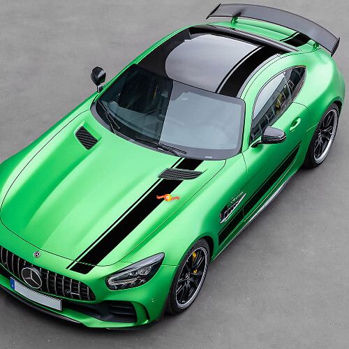 Adesivi in Vinile con Strisce Kit Completo Stile Racing per Mercedes-Benz AMG GT R Pro