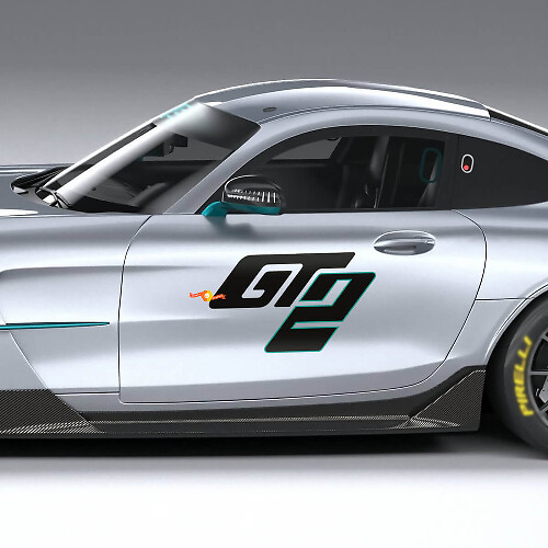 Adesivi in vinile per porta laterale GT2 per Mercedes-Benz AMG GT2
