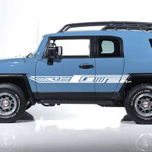 Adesivo Vinilico Strisce Geometriche con Logo FJ per Portiera laterale Toyota FJ Cruiser_2
