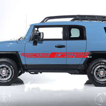 Adesivo Vinilico Strisce Geometriche con Logo FJ per Portiera laterale Toyota FJ Cruiser_3
