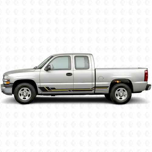 Strisce Viniliche Accento Parallelo per Porte e Minigonne per Chevrolet Silverado 1500 GMT800 1999-2007_1