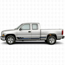 Strisce Viniliche Accento Parallelo per Porte e Minigonne per Chevrolet Silverado 1500 GMT800 1999-2007_3