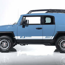 Adesivi in Vinile con Strisce Laterali Logo FJ Kit Grafico 2 Per Toyota FJ Cruiser 2