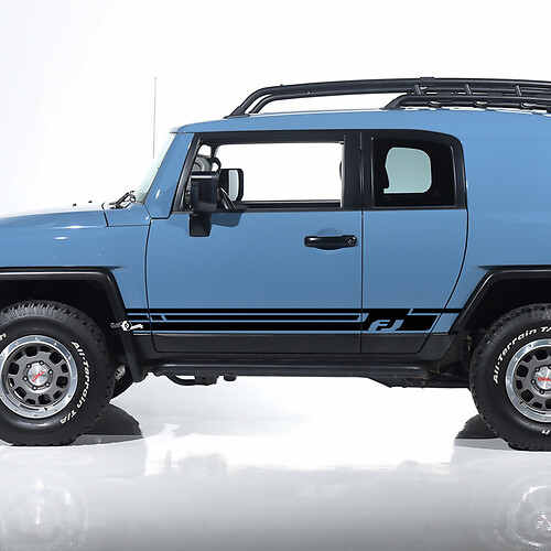 Toyota FJ Cruiser strisce per porte laterali decalcomanie adesivi grafica - kit in vinile personalizzato 3

