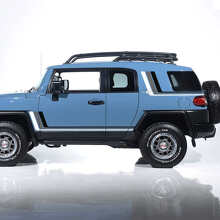 Kit di Adesivi in Vinile Vintage Retro a Strisce Laterali per Toyota FJ Cruiser_2