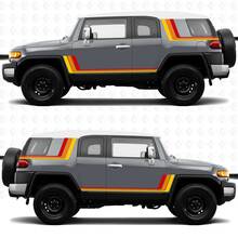 Grafica adesivi per decalcomanie laterali a strisce retrò vintage - adatta per Toyota FJ Cruiser
 3