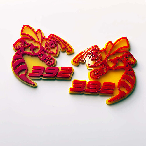 392 Hornet Ape 3D Badge Fregi Parafanghi Emblema 2