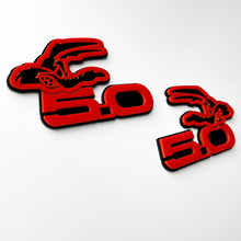 Stemma 3D per stemma parafango COYOTE 5.0 nero vs rosso
 2