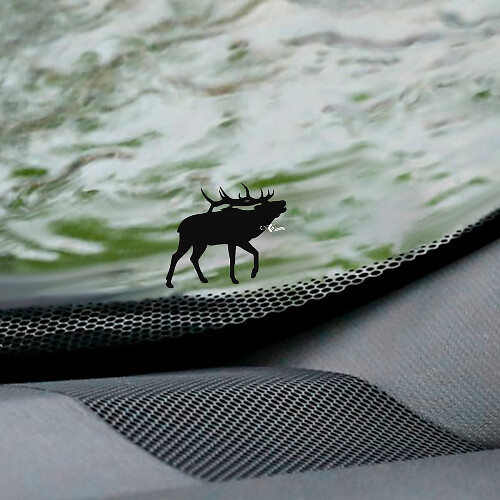 Decalcomania d'angolo dell'uovo di Pasqua del parabrezza del cervo alce - grafica in vinile personalizzata
