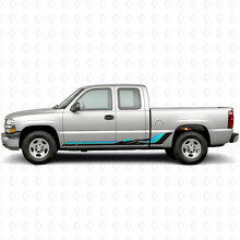Strisce in Vinile Retro Mountain Wave per Porta e Modanature Laterali per Chevrolet Silverado 1500 GMT800 1999-2007_2