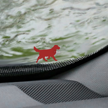 Decalcomania per angolo uovo di Pasqua per parabrezza di cane labrador retriever - grafica in vinile personalizzata
 2