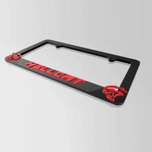 Copritarga per veicoli Hellcat, cornici, decorazioni per veicoli adatte a Dodge Hellcat
 3