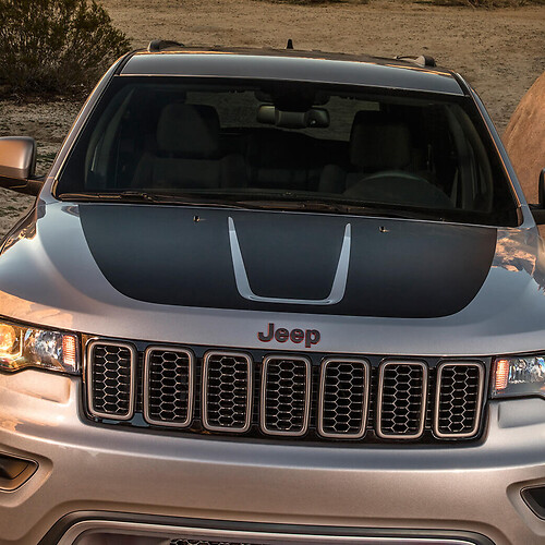 Adesivo decalcomania avvolgente con grafica per cofano Jeep Cherokee TrackHawk 2021
