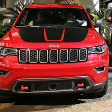 Adesivo decalcomania avvolgente con grafica per cofano Jeep Cherokee TrackHawk 2021
 2