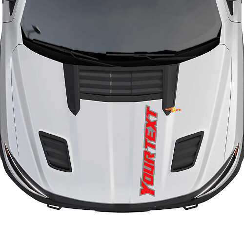 Adesivo in Vinile con Lettere Contornate Personalizzate per Cofano Dodge Ram 1500