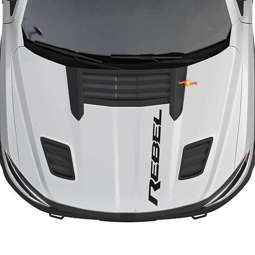 Dodge Ram 1500 Rebel Hood Logo Decal Decal Decal
