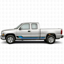 Strisce in Vinile Retro Parallel per Porta e Battitacco per Chevrolet Silverado 1500 GMT800 1999-2007_2