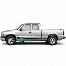 Strisce in Vinile Retro Parallel per Porta e Battitacco per Chevrolet Silverado 1500 GMT800 1999-2007_3
