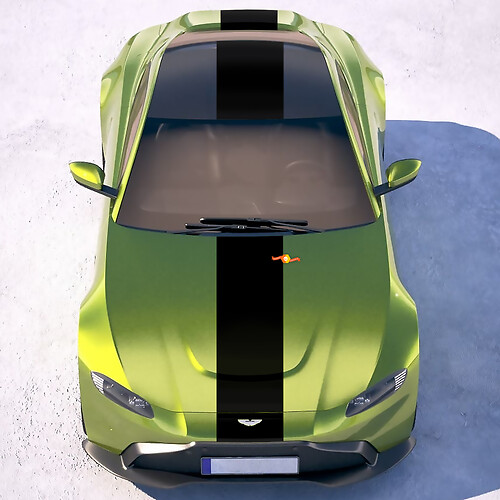 Adesivi per decalcomanie in vinile Aston Martin Vantage strisce carrozzeria
