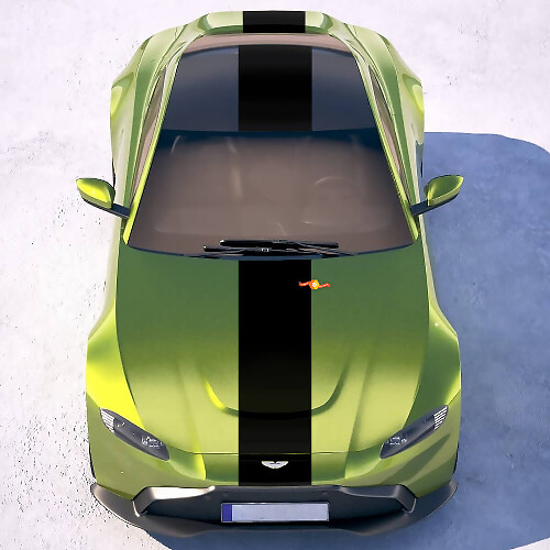 Adesivi in vinile a strisce da corsa per carrozzeria per Aston Martin Vantage